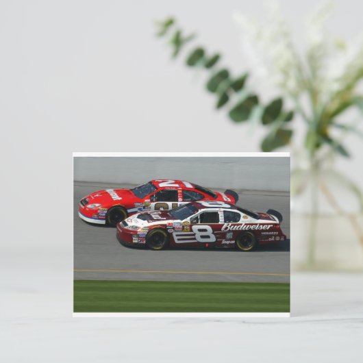 Auto Racing Postkarte (Stehend Vorderseite)
