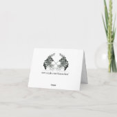 Auto Racing Race Car Vielen Dank oder Leere Note Dankeskarte (Rückseite)