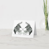 Auto Racing Race Car Vielen Dank oder Leere Note Dankeskarte (Vorderseite)