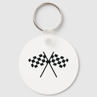 Auto-Racing-Schachbrett-Flagge Schlüsselanhänger