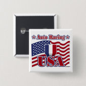 Auto Racing USA Button (Vorne & Hinten)