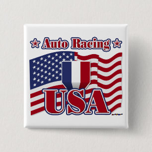 Auto Racing USA Button
