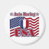 Auto Racing USA Magnet (Vorne)