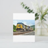 Auto Rack Train Postkarte (Stehend Vorderseite)