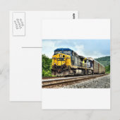 Auto Rack Train Postkarte (Vorne/Hinten)