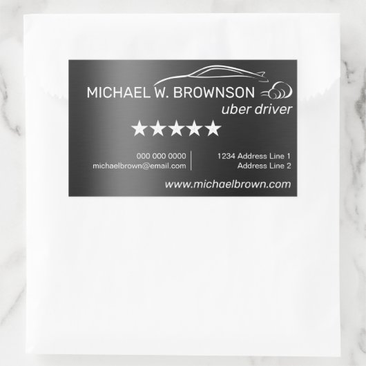 Auto Rechteckiger Aufkleber (Tasche)