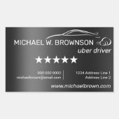 Auto Rechteckiger Aufkleber (Vorderseite)