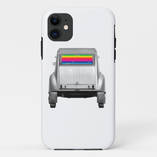 Auto + Regenbogen Case-Mate iPhone Hülle (Rückseite)