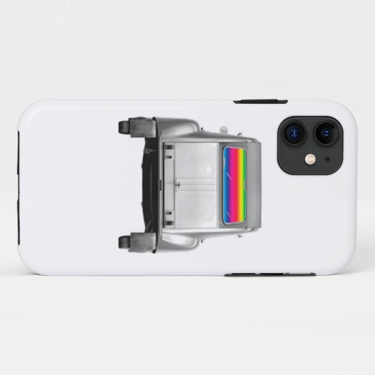 Auto + Regenbogen Case-Mate iPhone Hülle (Rückseite (Horizontal))