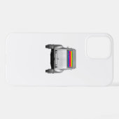 Auto + Regenbogen iPhone Hülle (Rückseite (Horizontal))