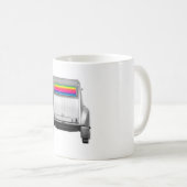 Auto + Regenbogen Kaffeetasse (VorderseiteRechts)