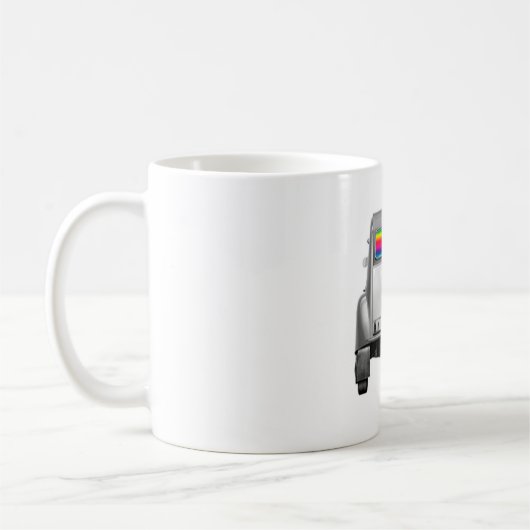 Auto + Regenbogen Kaffeetasse (Links)