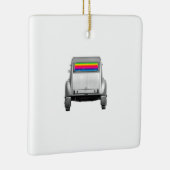 Auto + Regenbogen Keramikornament (Rechts)