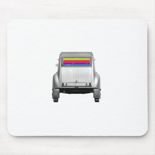 Auto + Regenbogen Mousepad (Vorne)