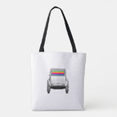 Auto + Regenbogen Tasche (Rückseite)