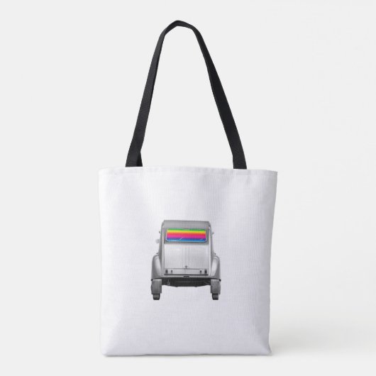 Auto + Regenbogen Tasche (Rückseite)