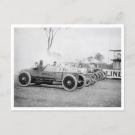 Auto Rennen bei Benning, Md. Postkarte