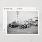 Auto Rennen bei Benning, Md. Postkarte (Vorne/Hinten)