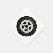 Auto-Rennthema für das Rad von Kraftfahrzeugen Serviette (Ecke)