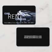 Auto Rent Centre Fast Road Business Card Visitenkarte (Vorne/Hinten)