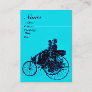 AUTO REPAIR AUTOMOTIVE MONOGRAM Blau Türkis Visitenkarte