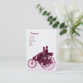 AUTO REPAIR AUTOMOTIVE MONOGRAM lila Aubergine Visitenkarte (Stehend Vorderseite)