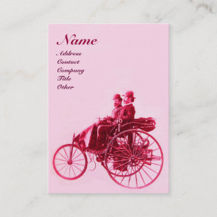AUTO REPAIR AUTOMOTIVE MONOGRAM rosa Fuchsienrot Visitenkarte
