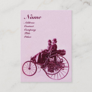 AUTO REPAIR AUTOMOTIVE MONOGRAM rosa lila Gold Visitenkarte