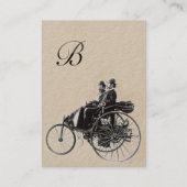 AUTO REPAIR AUTOMOTIVE MONOGRAMM Black Kraft Visitenkarte (Rückseite)