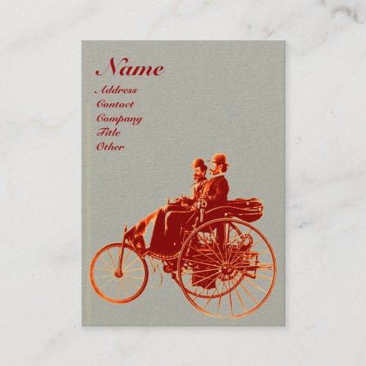 AUTO REPAIR AUTOMOTIVE MONOGRAMM Braungrau Visitenkarte (Vorderseite)