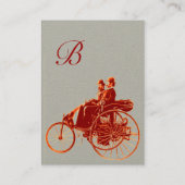 AUTO REPAIR AUTOMOTIVE MONOGRAMM Braungrau Visitenkarte (Rückseite)