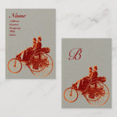 AUTO REPAIR AUTOMOTIVE MONOGRAMM Braungrau Visitenkarte (Vorne/Hinten)