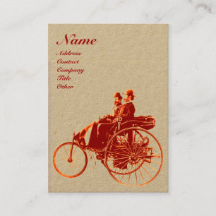 AUTO REPAIR AUTOMOTIVE MONOGRAMM Brown Kraft Paper Visitenkarte
