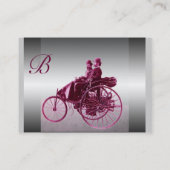 AUTO REPAIR AUTOMOTIVE MONOGRAMM CHROME METAL VISITENKARTE (Rückseite)