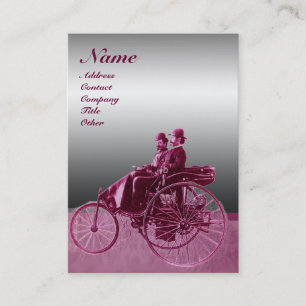 AUTO REPAIR AUTOMOTIVE MONOGRAMM CHROME METAL VISITENKARTE