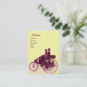 AUTO REPAIR AUTOMOTIVE MONOGRAMM lila Creme Visitenkarte (Stehend Vorderseite)