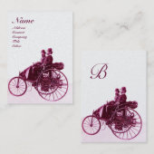 AUTO REPAIR AUTOMOTIVE MONOGRAMM Lila Weiße Perle Visitenkarte (Vorne/Hinten)