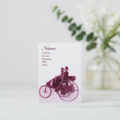 AUTO REPAIR AUTOMOTIVE MONOGRAMM Lila Weiße Perle Visitenkarte (Stehend Vorderseite)