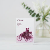 AUTO REPAIR AUTOMOTIVE MONOGRAMM lila Weißperle Visitenkarte (Stehend Vorderseite)