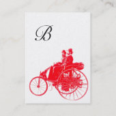 AUTO REPAIR AUTOMOTIVE MONOGRAMM Rote Perle Visitenkarte (Rückseite)