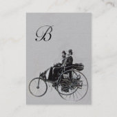 AUTO REPAIR AUTOMOTIVE MONOGRAMM Schwarz Visitenkarte (Rückseite)