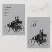 AUTO REPAIR AUTOMOTIVE MONOGRAMM Schwarz Visitenkarte (Vorne/Hinten)