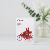 AUTO REPAIR AUTOMOTIVE MONOGRAMM Weißrot Visitenkarte (Stehend Vorderseite)