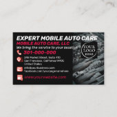 Auto Repair & Car AC Specialist Custom Logo QR Cod Visitenkarte (Vorderseite)
