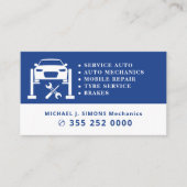 Auto repair professional mobile mechanic service visitenkarte (Vorderseite)