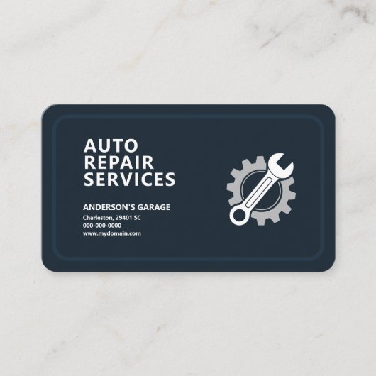 Auto Repair Services Visitenkarte (Vorderseite)