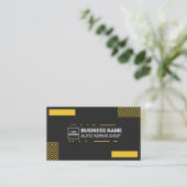 Auto Repair Shop Beruflich Mechanik BS Karte | (Stehend Vorderseite)