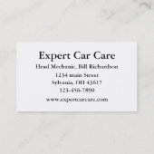 Auto Repair Shop Visitenkarte (Rückseite)
