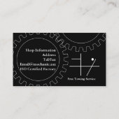 Auto Repair Shop Visitenkarte (Rückseite)