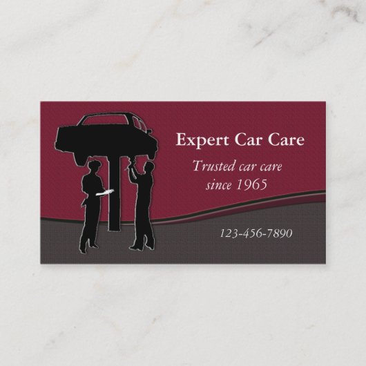 Auto Repair Shop Visitenkarte (Vorderseite)